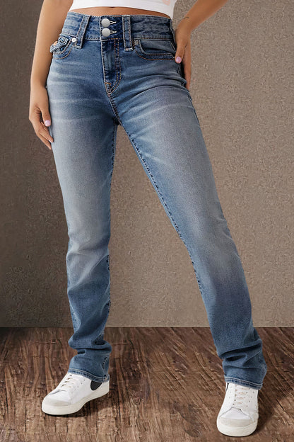 Gesina - Jeans met rechte pijpen - Casual - Denim - Voor dagelijks gebruik