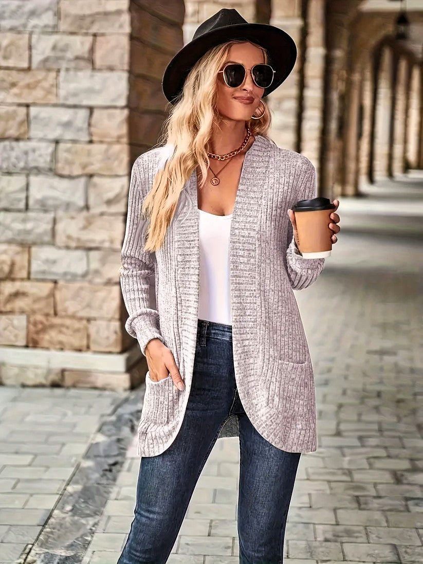 Casual Warme Fleece Cardigan voor Dames | Perfect voor Casual Dagen