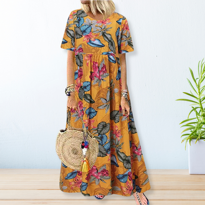 Kiara - Casual Boho Maxi Jurk - Voor Vrouwen - Vintage Stijl