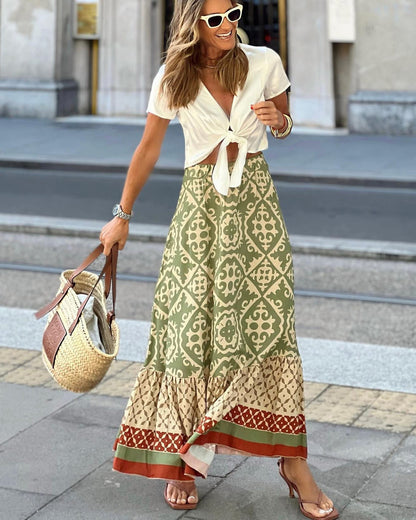 Klaartje - Lange rok - Boho - Licht Hoorwaardige kwaliteit  - Ideaal voor de lente