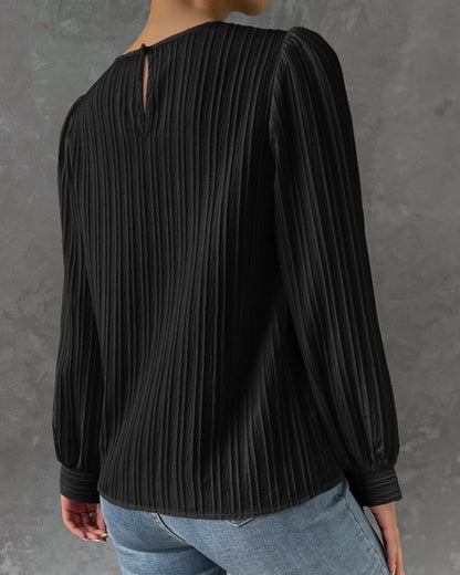 Sem - Ronde Hals Blouse - Elegant - Formele Stijl van hoge kwaliteit - Perfect voor casual dagen