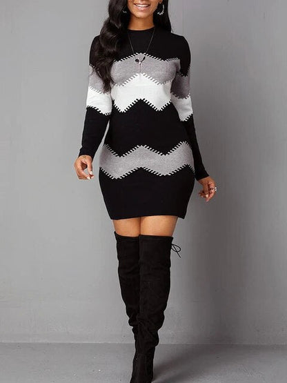 Deanira - Bodycon jurk - Casual - Hoogwaardig Hoorwaardige kwaliteit  - Ideaal voor de winter