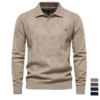 Kingsley - Herenpolo Trui - Casual - Licht Formele Stijl - Ideaal voor de herfst