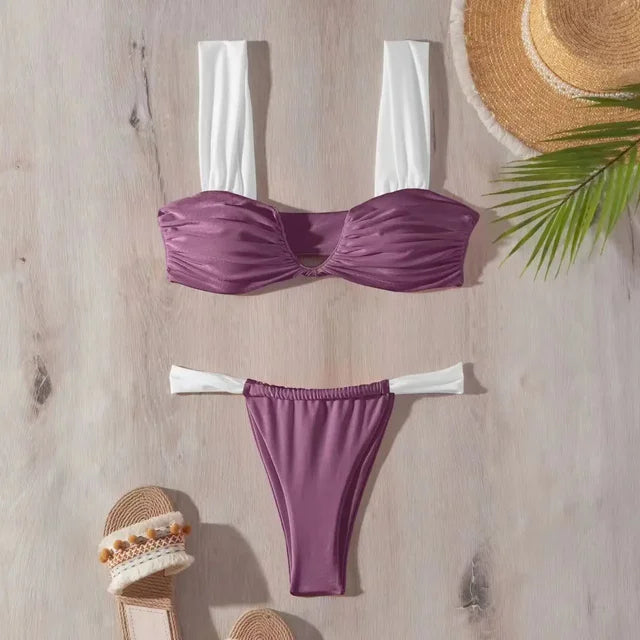 Gunlaug - V-hals badpak - Elegante - Luxe Stof - Ideaal voor Zomer