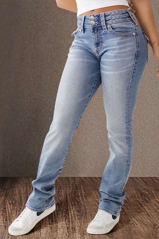 Gesina - Jeans met rechte pijpen - Casual - Denim - Voor dagelijks gebruik