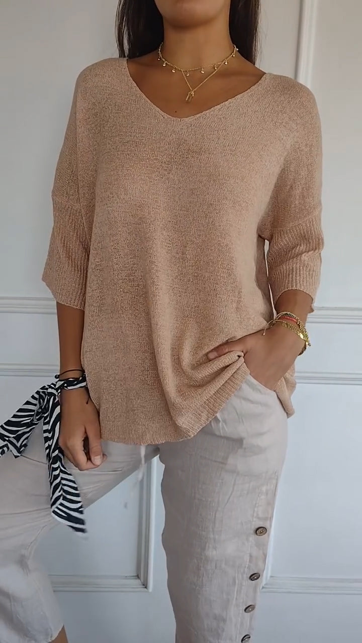 Faye - Gezellige trui - Chic - Licht Hoorwaardige kwaliteit  - Perfect voor casual dagen