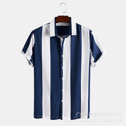 Fredirik - Gestreepte-polo - Elegant - Hoogwaardig Formele Stijl - Voor formele gelegenheden