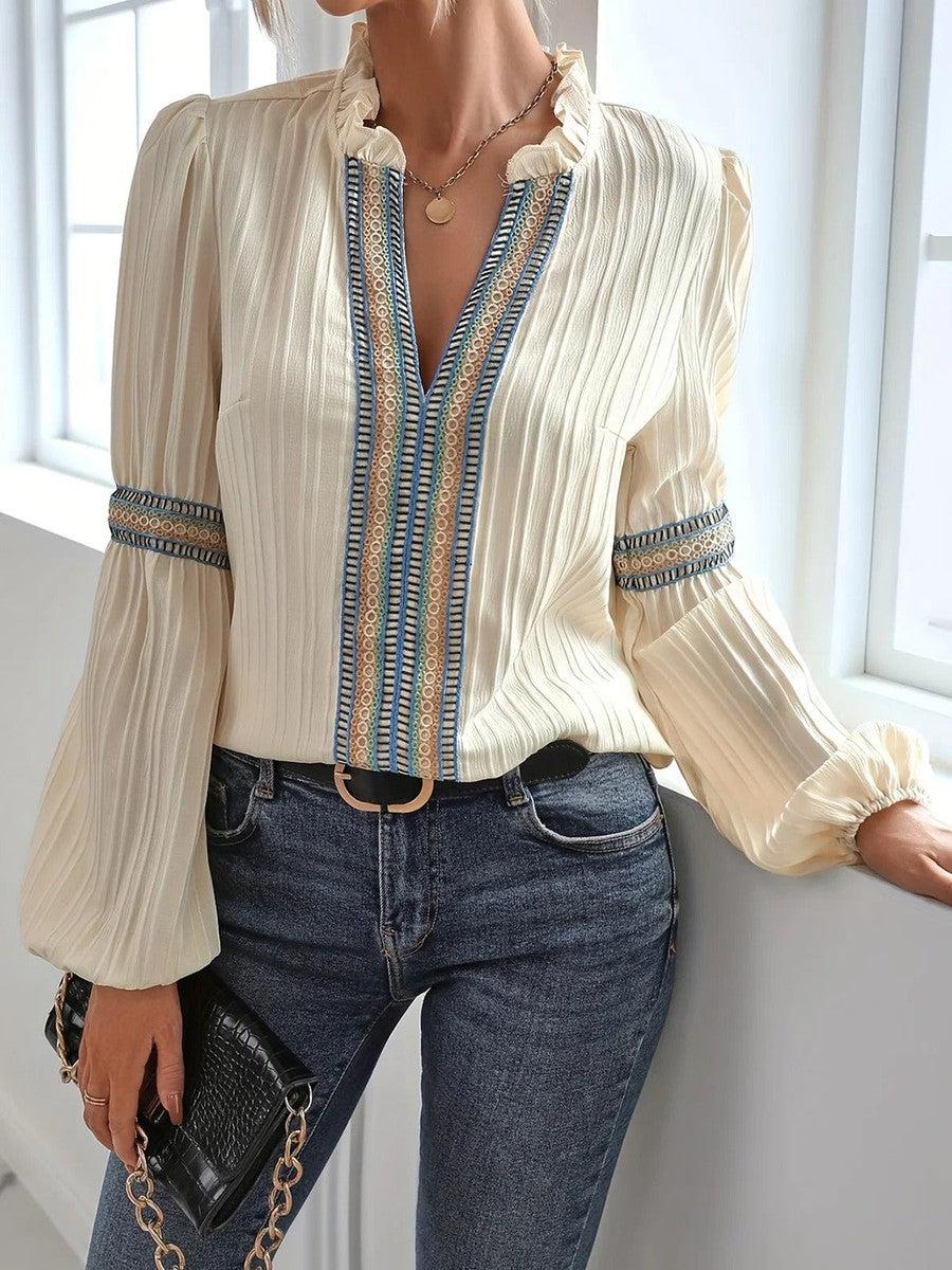 Janne - Vintage-stijl-Top - Chic - Hoge kwaliteit Hoorwaardige kwaliteit  - Perfect voor casual dagen