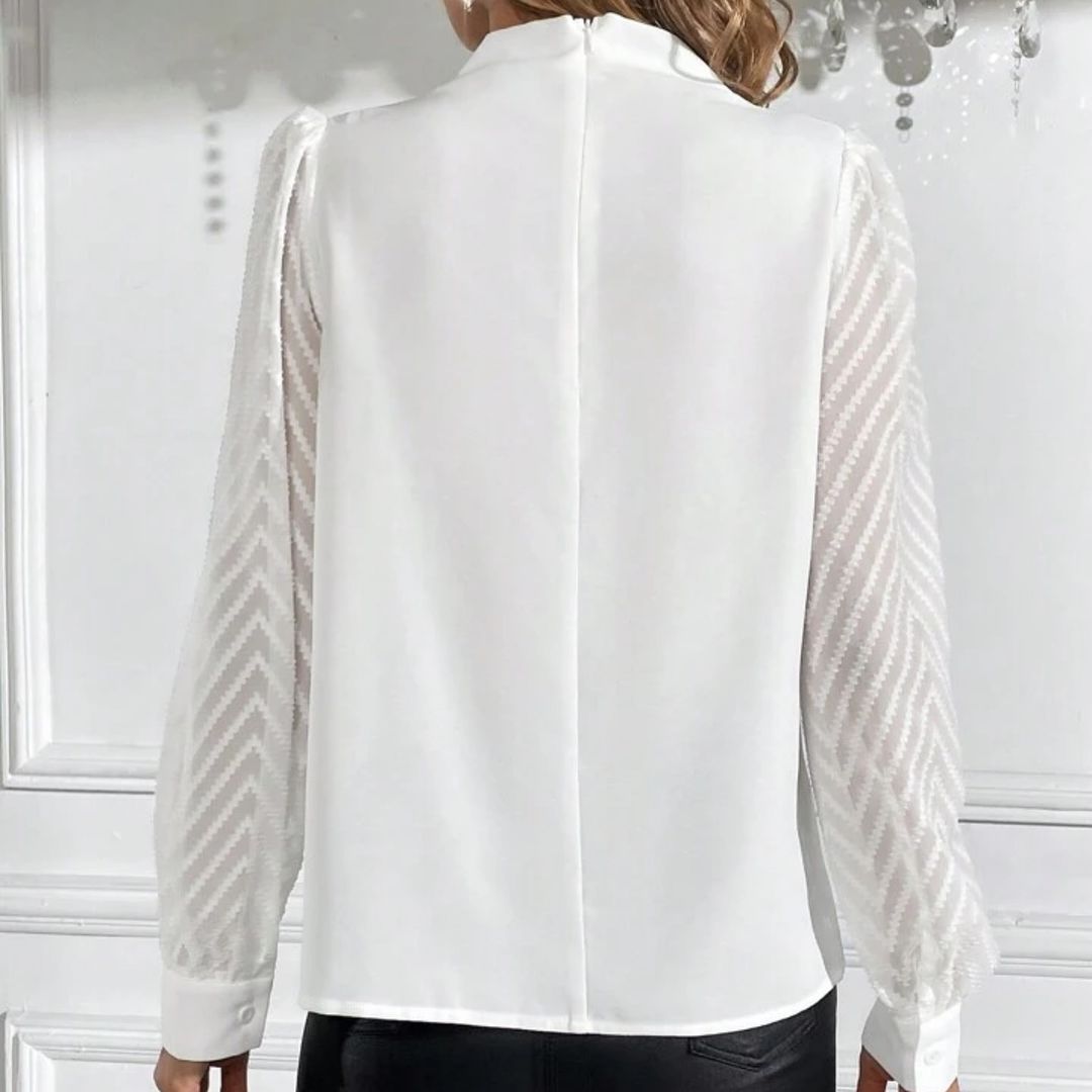 Mina - Stijlvolle Blouse - Elegant - Moderne Stijl - Voor Formele Gelegenheden