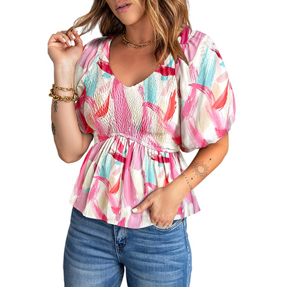 Analia - Damesblouse - Casual - Licht Formele Stijl - Ideaal voor de zomer