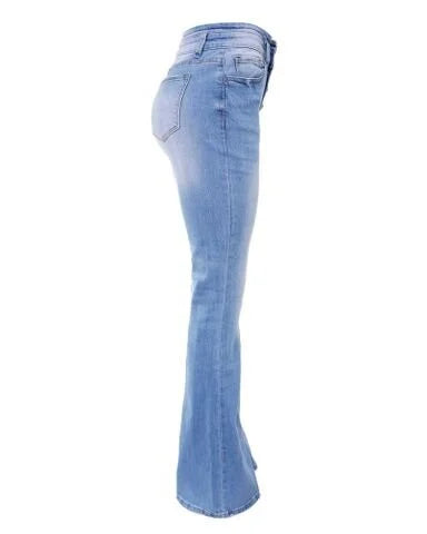 Jessika - Retro Broek - Chic - Denim - Ideaal voor de zomer