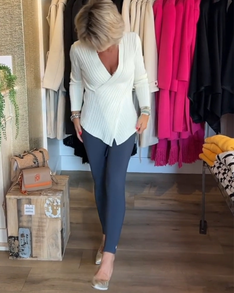 Meya - Lange Mouw- Elegant - Lichte Formele Stijl - Perfect Voor Casual Dagen