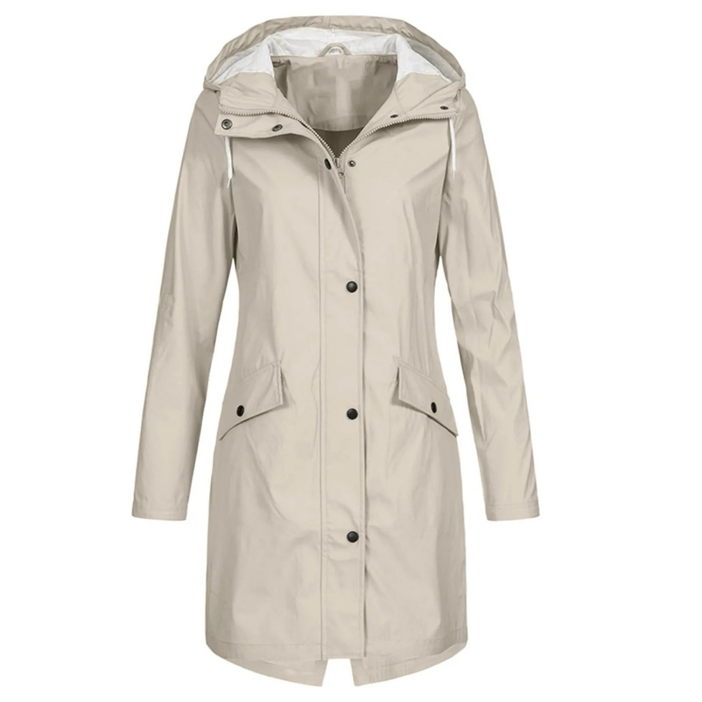 Casual Dames Trenchcoat Waterdicht Winddicht met Capuchon  | Ideaal voor Herfst/Winter