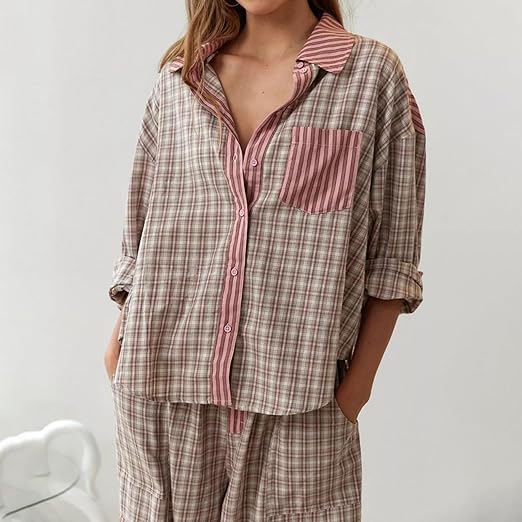 Meinnelda - Pyjamaset - Casual - Licht Hoorwaardige kwaliteit  - Voor dagelijks gebruik