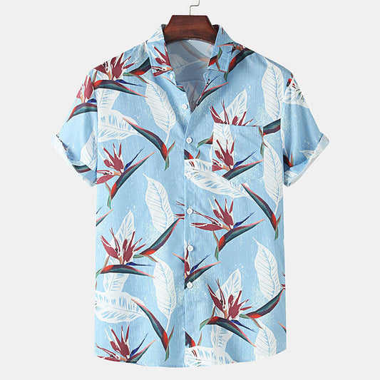 Dario - Bloemenprint Polo - Casual - Licht Formele Stijl - Ideaal voor de zomer