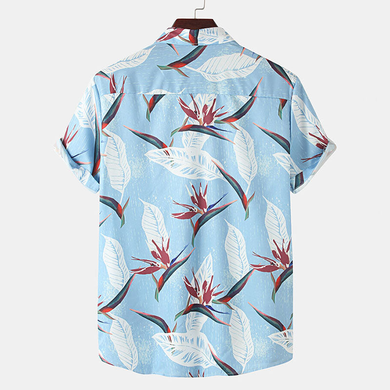 Dario - Bloemenprint Polo - Casual - Licht Formele Stijl - Ideaal voor de zomer