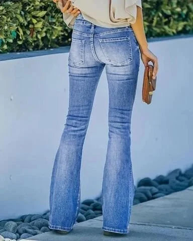 Jessika - Retro Broek - Chic - Denim - Ideaal voor de zomer