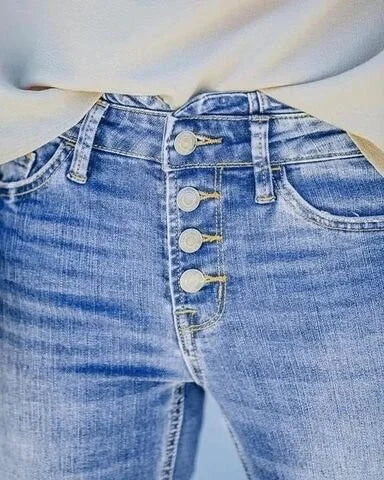 Jessika - Retro Broek - Chic - Denim - Ideaal voor de zomer