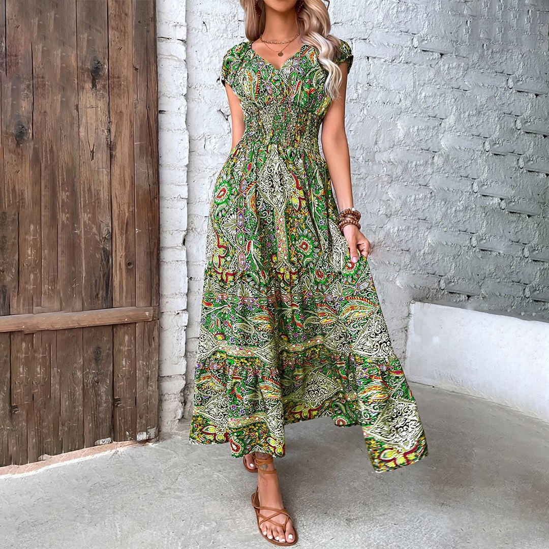 Roanna - Maxi Jurk - Boho - Formele Stijl van hoge kwaliteit - Ideaal voor de Zomer