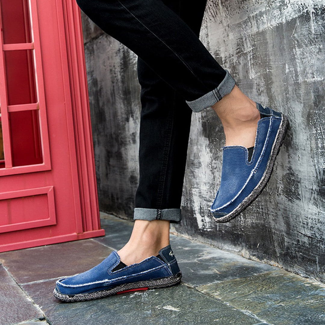 Sven - Loafers - Casual - Denim Canvasmix - Dagelijks Gebruik