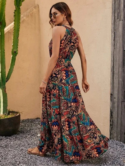 Quirina - Lange Jurk - Boho - Formele Stijl van hoge kwaliteit - Ideaal voor de zomer