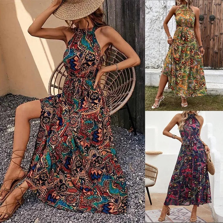 Quirina - Lange Jurk - Boho - Formele Stijl van hoge kwaliteit - Ideaal voor de zomer