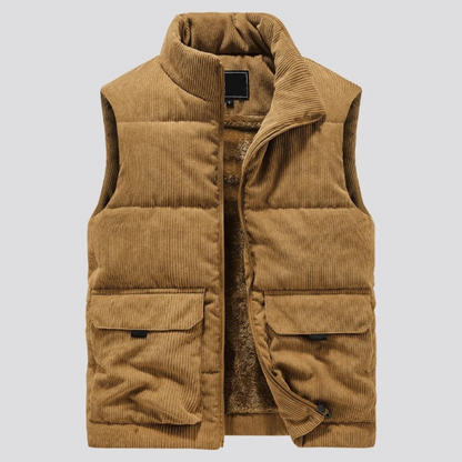 Floris - Heren Warme Vest - Casual - Corduroy - Ideaal voor de Winter