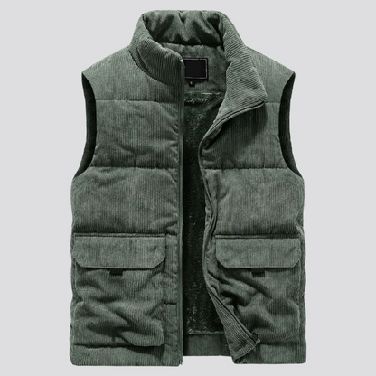 Floris - Heren Warme Vest - Casual - Corduroy - Ideaal voor de Winter