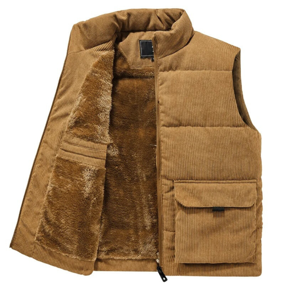 Floris - Heren Warme Vest - Casual - Corduroy - Ideaal voor de Winter