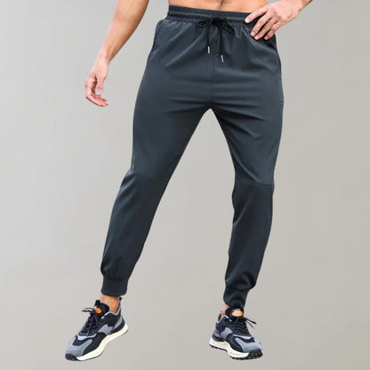 Dennis - Joggingbroek - Sporty/Athleisure - Zwart / Hoogwaardig Prestatieweefsel - Dagelijks Gebruik