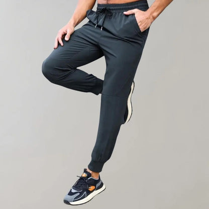 Dennis - Joggingbroek - Sporty/Athleisure - Zwart / Hoogwaardig Prestatieweefsel - Dagelijks Gebruik