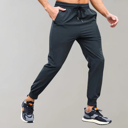 Dennis - Joggingbroek - Sporty/Athleisure - Zwart / Hoogwaardig Prestatieweefsel - Dagelijks Gebruik