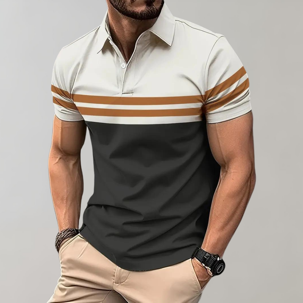 Gerard - Gestreepte Polo - Casual - premium kwaliteit - Ideaal voor de Lente