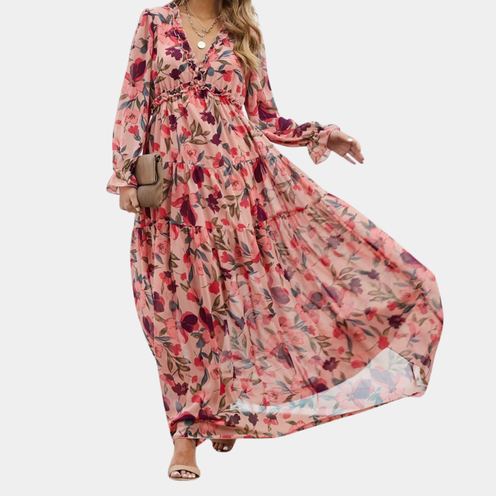 Dixie - Maxi Jurk - Boho - Formele Stijl van hoge kwaliteit - Ideaal voor de zomer