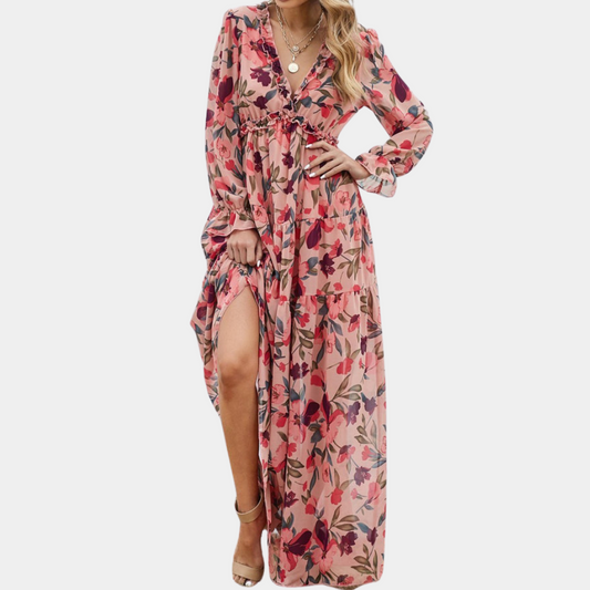 Dixie - Maxi Jurk - Boho - Formele Stijl van hoge kwaliteit - Ideaal voor de zomer