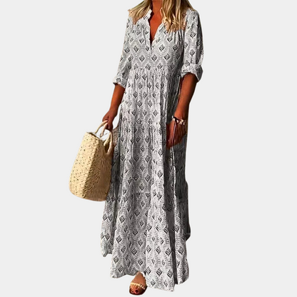 Reagan - Maxi Jurk - Boho - Licht Hoorwaardige kwaliteit  - Ideaal voor de zomer