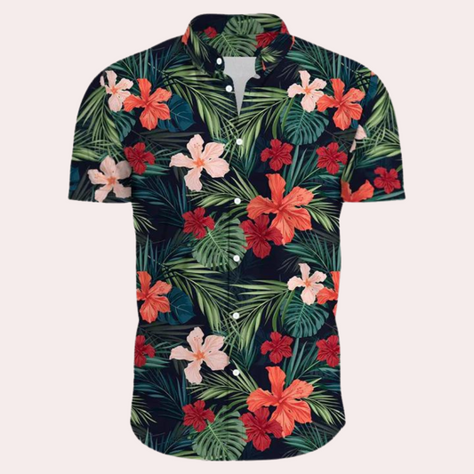 Conrad - Floral Polo - Boho - Licht Hoorwaardige kwaliteit  - Ideaal voor de zomer