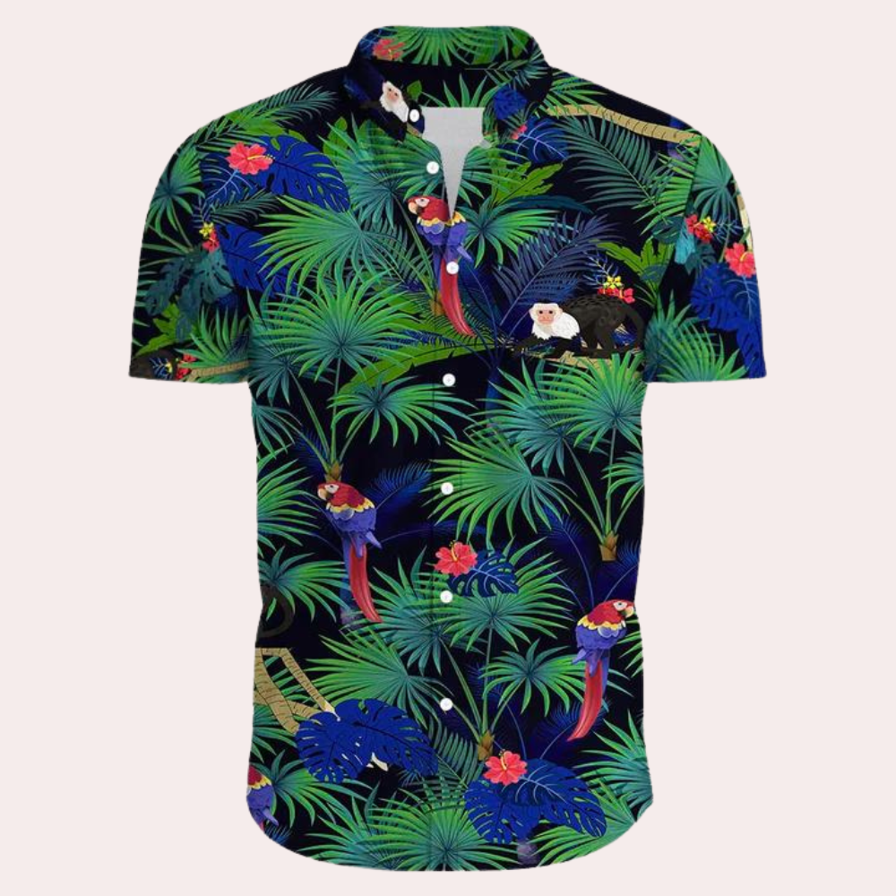 Conrad - Floral Polo - Boho - Licht Hoorwaardige kwaliteit  - Ideaal voor de zomer