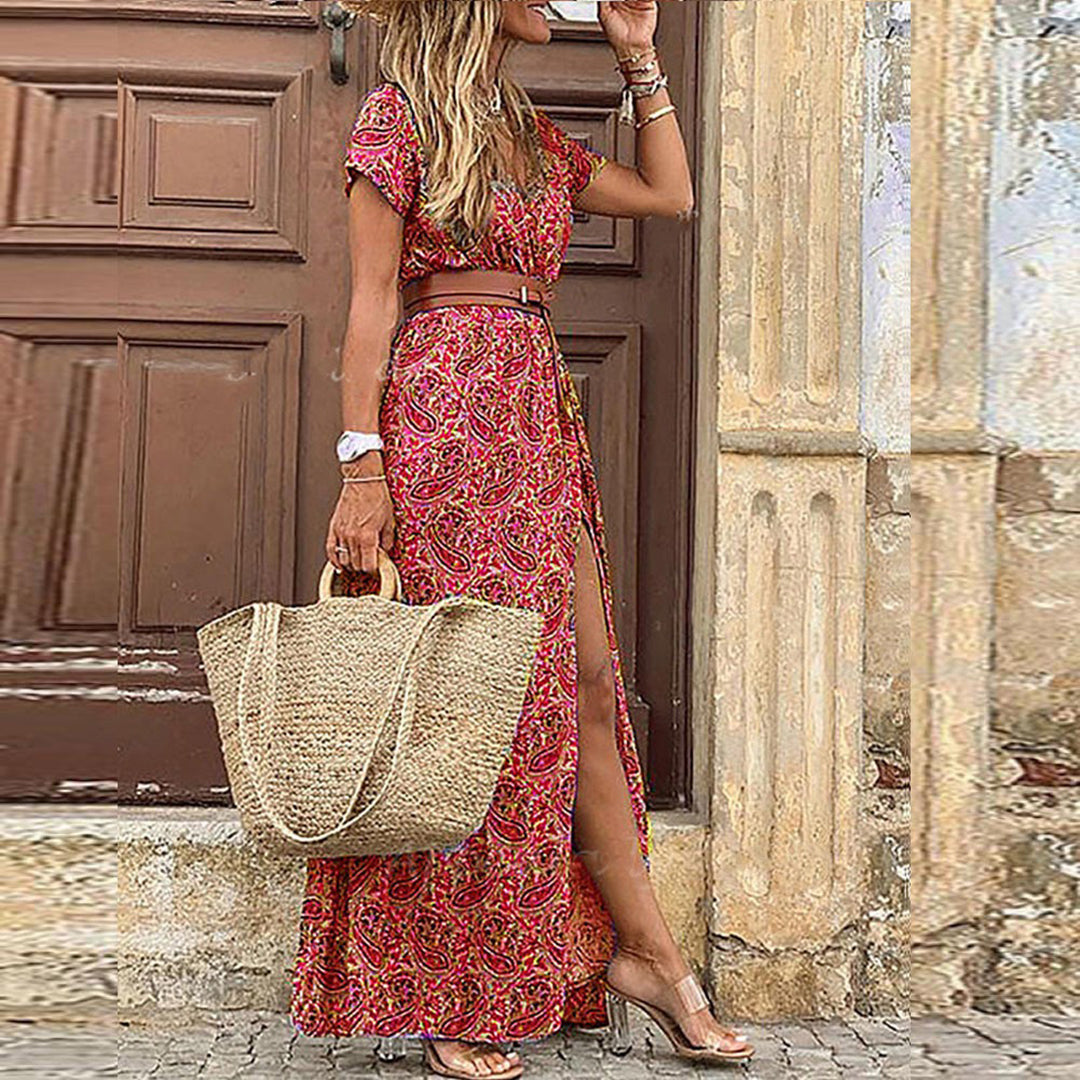 Vern - Elegante Boho Jurk - Chic - Seizoencollectie - Ideaal voor Zomer