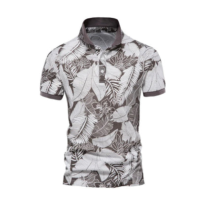 Abram - Polo met bloemenprint - Casual - Formele Stijl van hoge kwaliteit - Ideaal voor de zomer