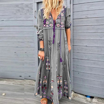 Lilo - Maxi Jurk - Boho - Lichte Formele Stijl- Perfect Voor Casual Dagen