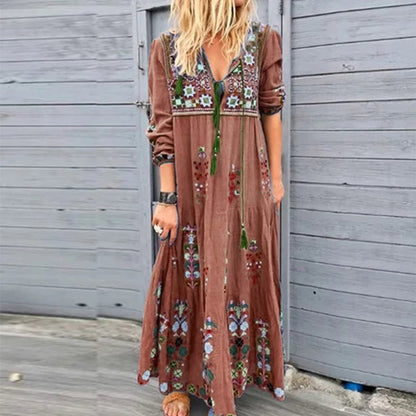 Lilo - Maxi Jurk - Boho - Lichte Formele Stijl- Perfect Voor Casual Dagen