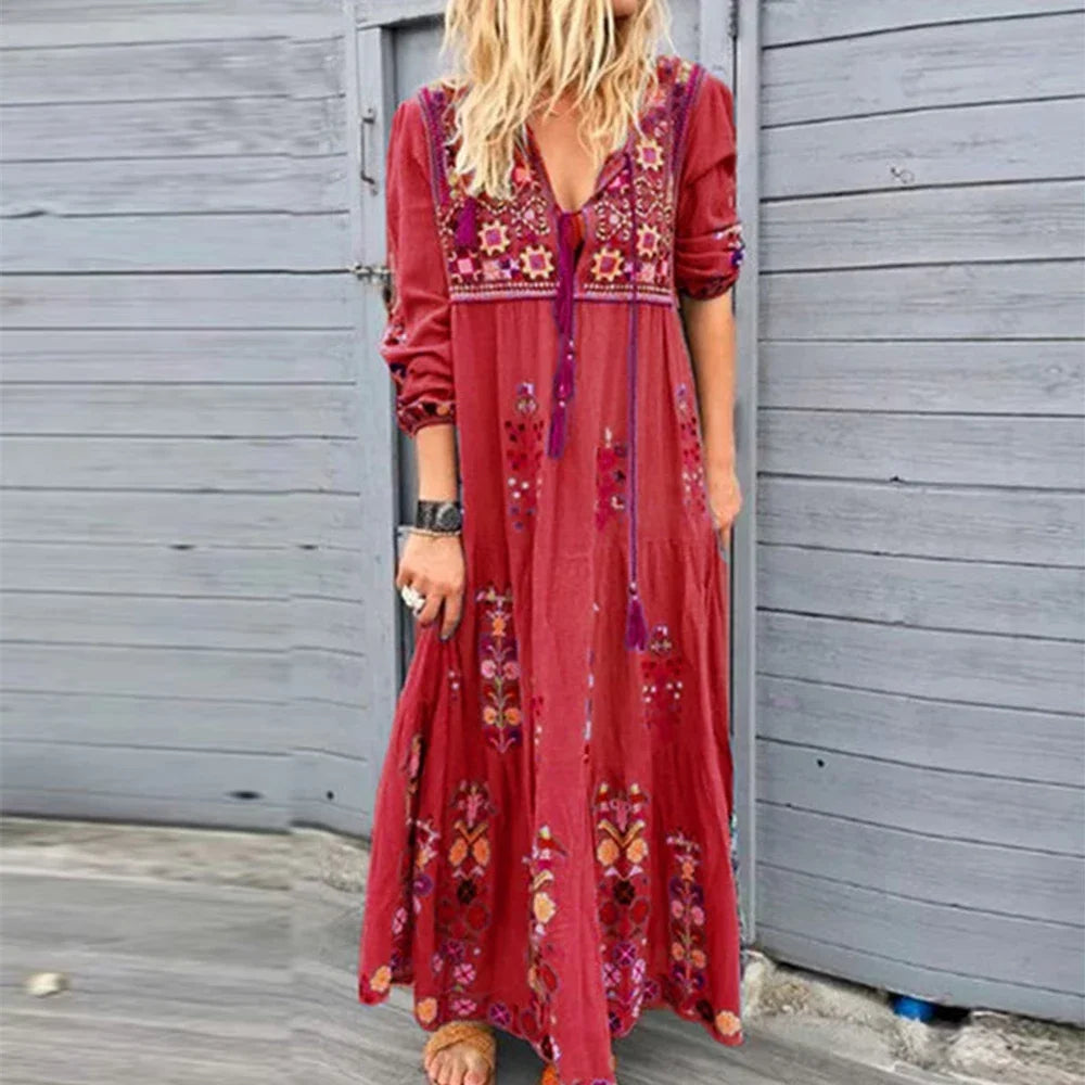 Lilo - Maxi Jurk - Boho - Lichte Formele Stijl- Perfect Voor Casual Dagen