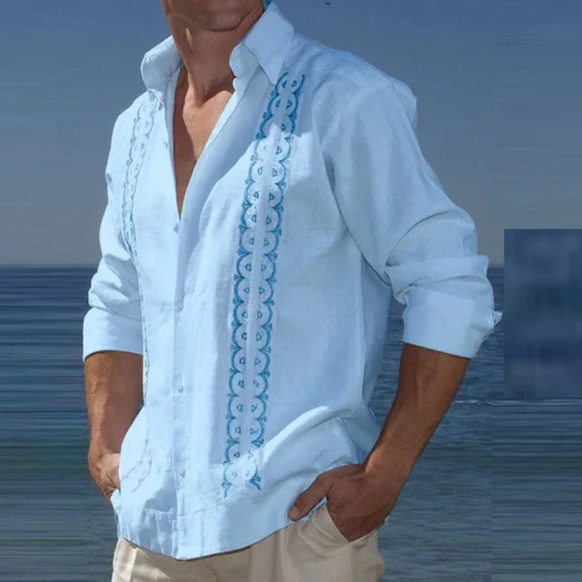 Egan - Overhemd met lange mouwen - Boho - High Quality Cotton - Ideaal voor de zomer