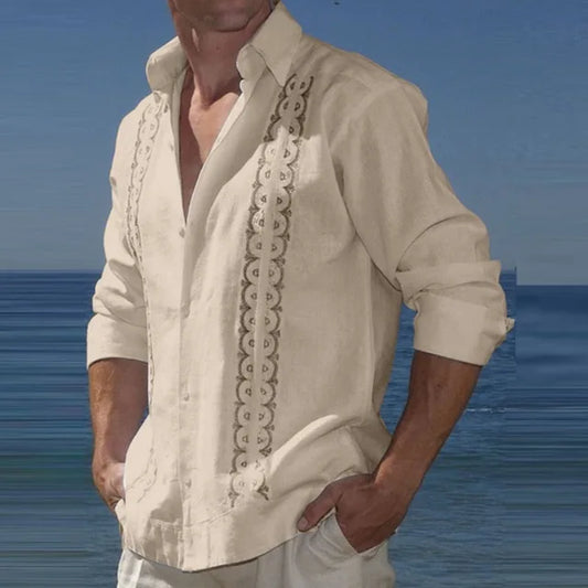 Egan - Overhemd met lange mouwen - Boho - High Quality Cotton - Ideaal voor de zomer