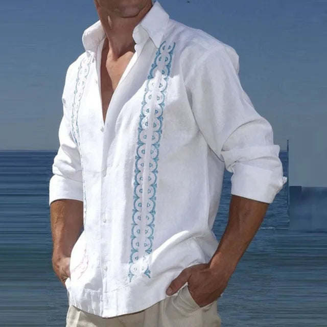 Egan - Overhemd met lange mouwen - Boho - High Quality Cotton - Ideaal voor de zomer