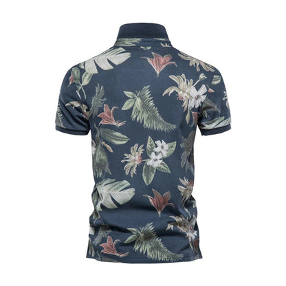 Abram - Polo met bloemenprint - Casual - Formele Stijl van hoge kwaliteit - Ideaal voor de zomer