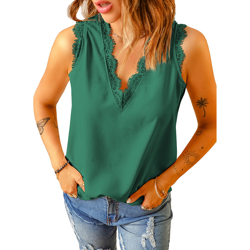 Kaleigh - V-hals Blouse - Chic - Licht Formele Stijl - Ideaal voor de zomer