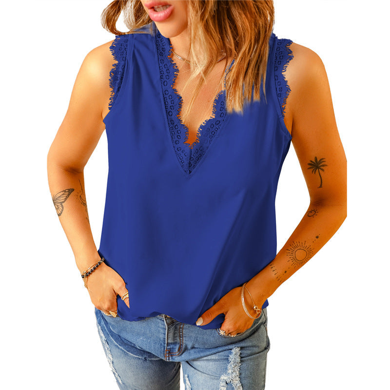 Kaleigh - V-hals Blouse - Chic - Licht Formele Stijl - Ideaal voor de zomer