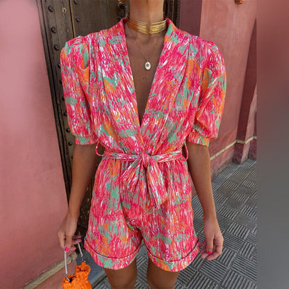 Brixie - V-hals-romper - Elegant - Hoogwaardig Formele Stijl - Ideaal voor feestjes